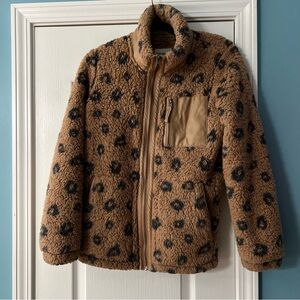 Abercrombie Leopard Sherpa Jacket